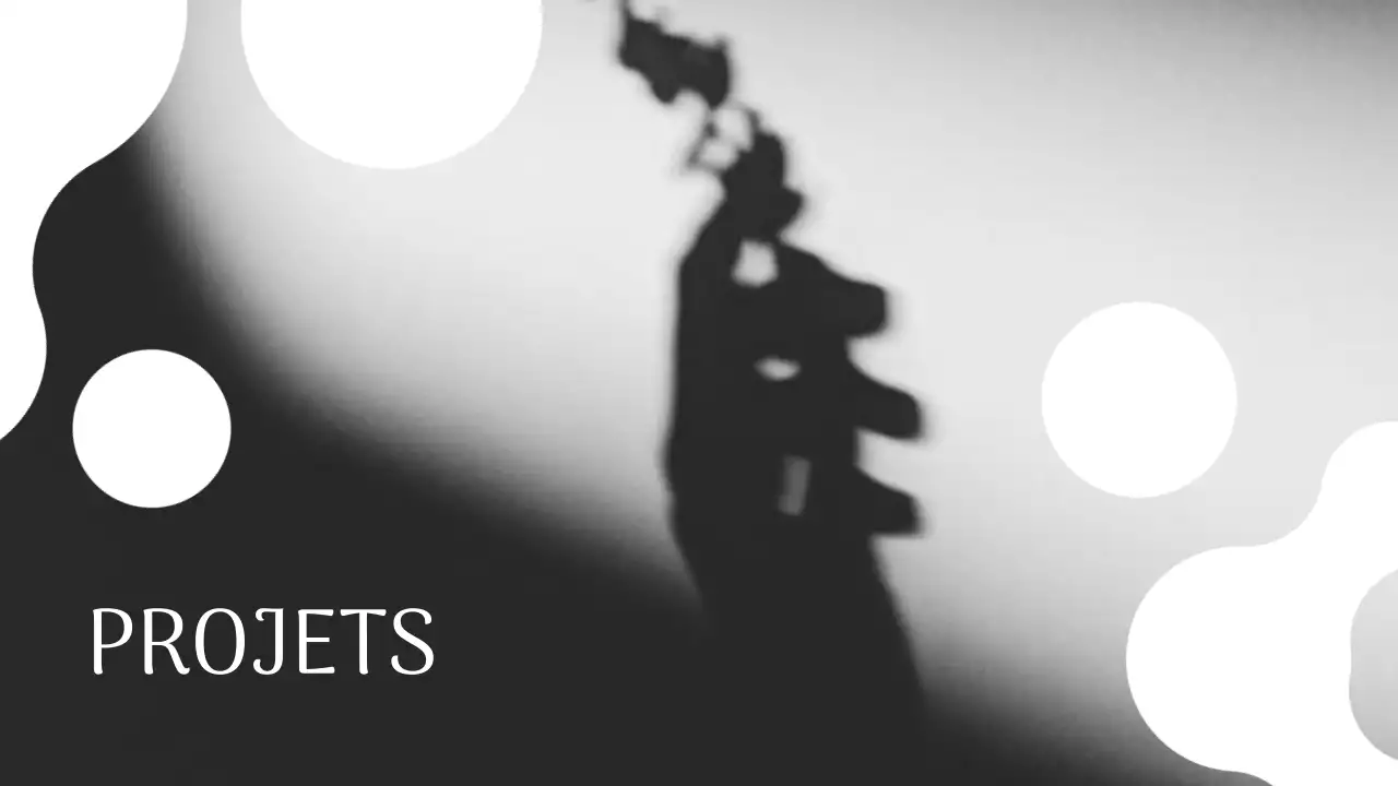 Photographe moderne en noir et blanc Introduction Portfolio