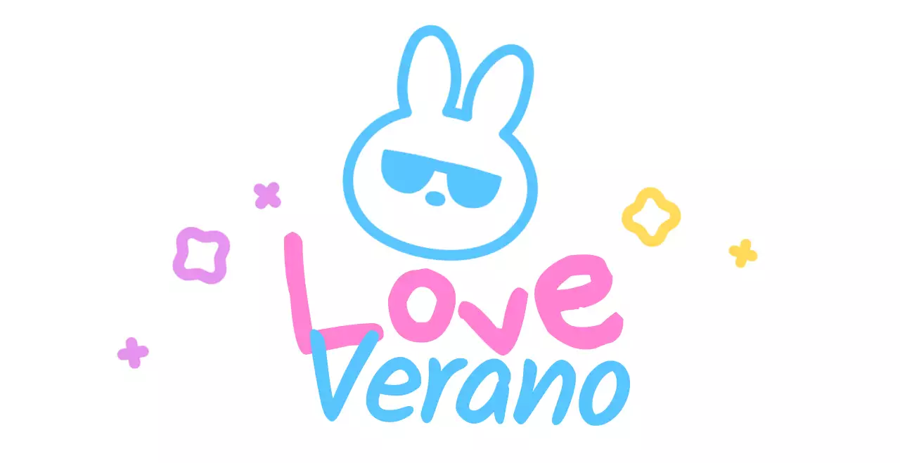 Conejito con bonitas gafas de sol de verano escritas a mano