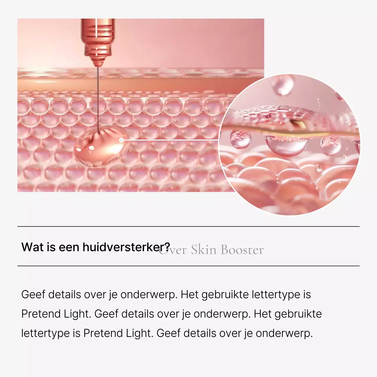 Social media kit voor ziekenhuismarketing om een eenvoudige dermatologiepraktijk te promoten in wit en lichtblauw.
