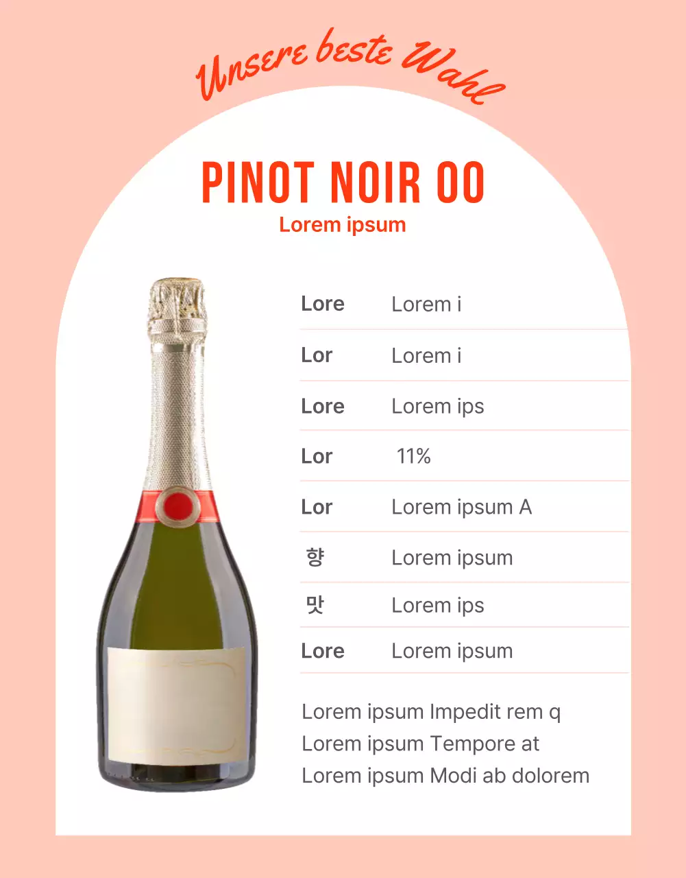 Förderung eines grünen, minimalistischen Weinbestands