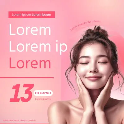 Promuovere sconti su lussuosi trattamenti dermatologici in rosa e bianco