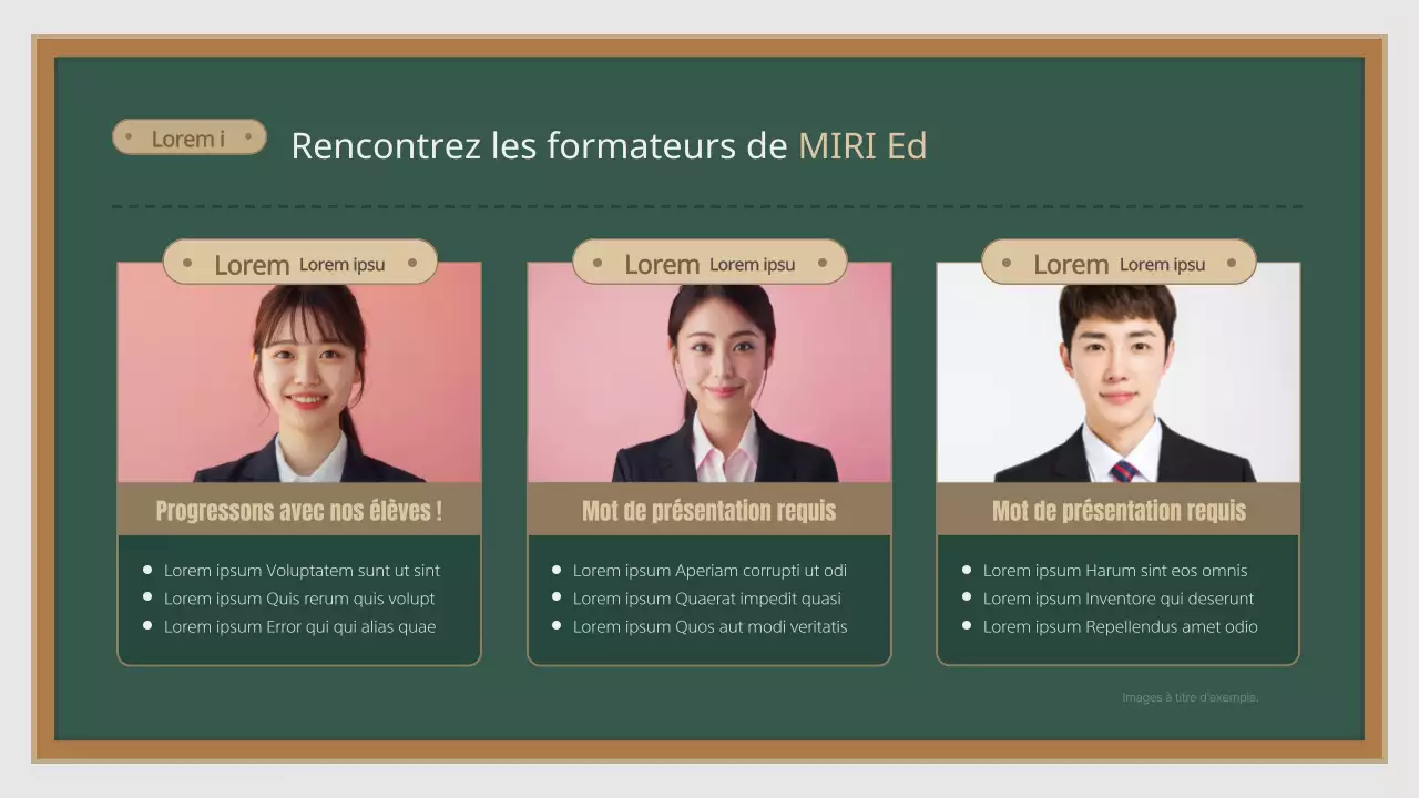 Un prospectus scolaire simple et abstrait