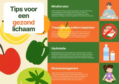 Groene en oranje tips voor een gezonde levensstijl