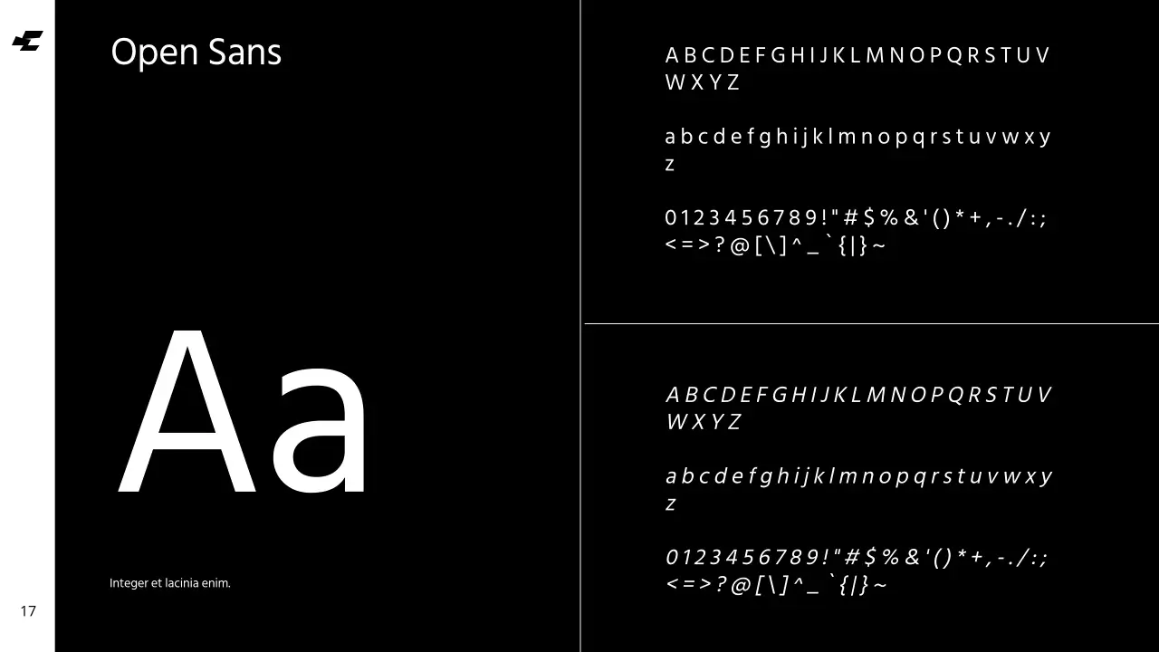 Bianco Blu Grassetto Tono freddo Pulito Linee guida dell'identità del marchio Istruzioni