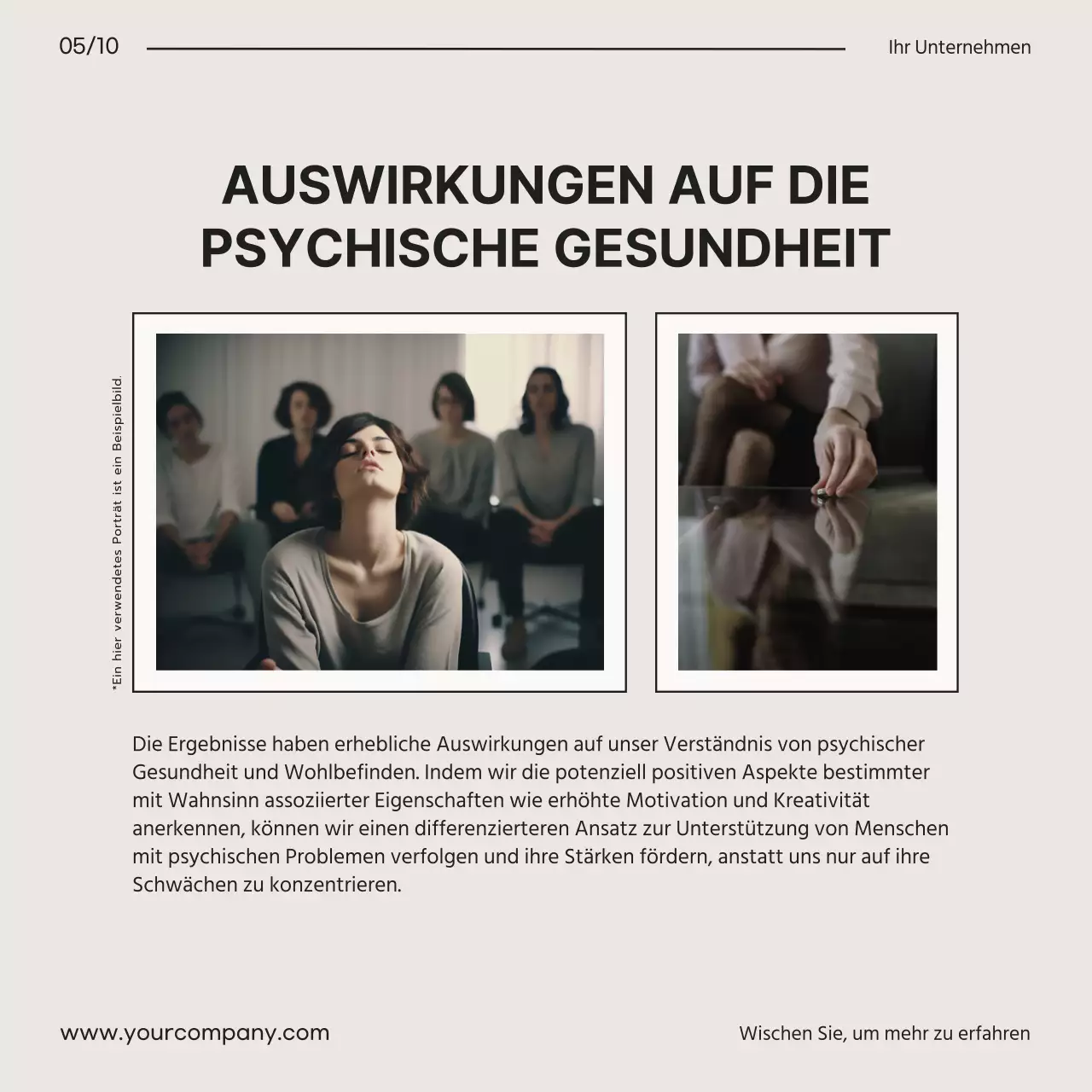 Beige und Schwarz Modern Medical Blog Promotion