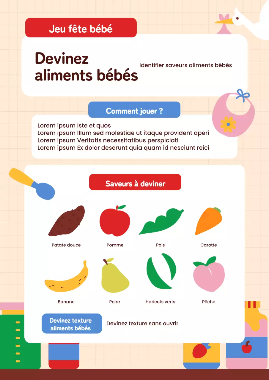 Guide de prédiction des bébés modernes orange et rouge