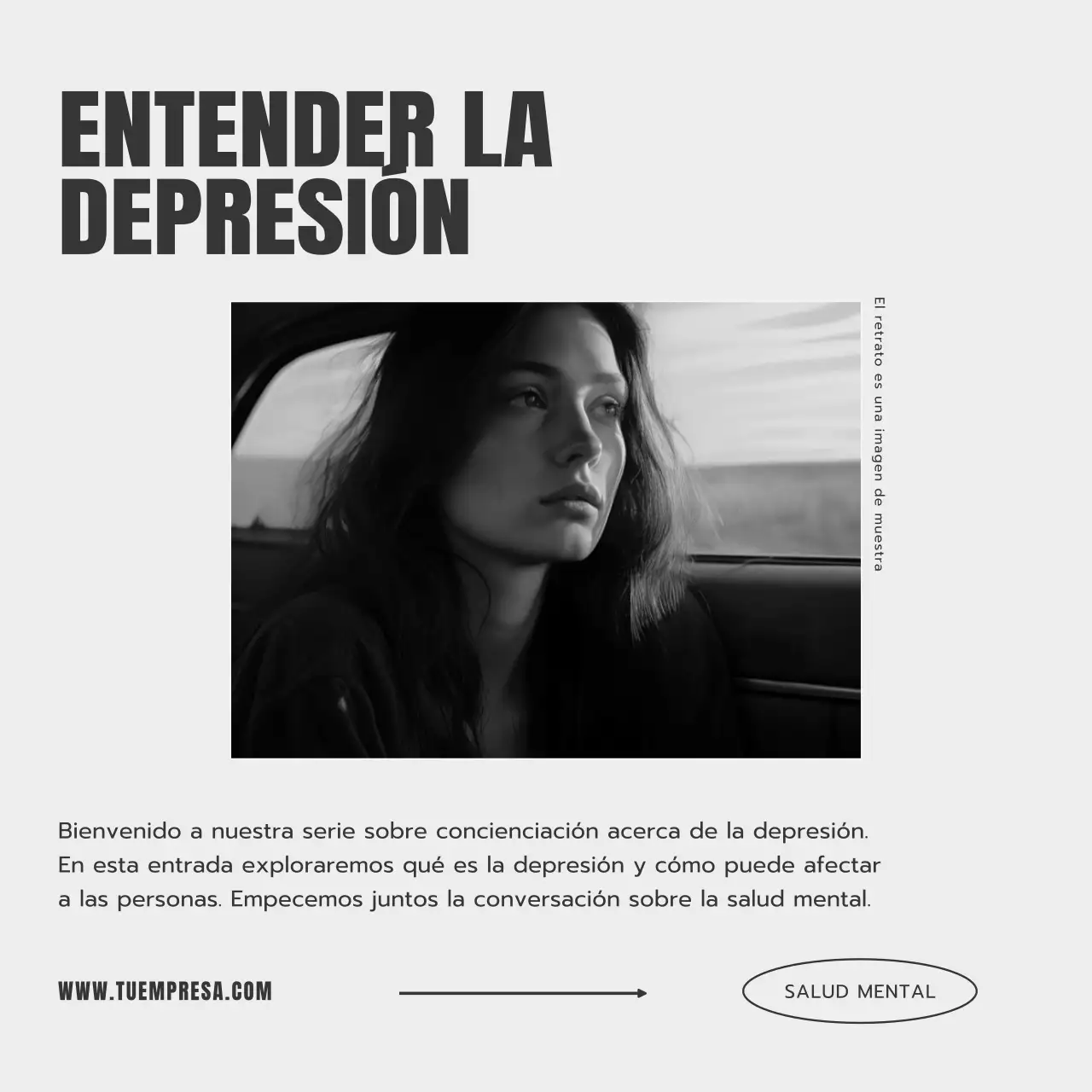Beige y Gris Mínima Atención Mental Blog Psicología Promoción