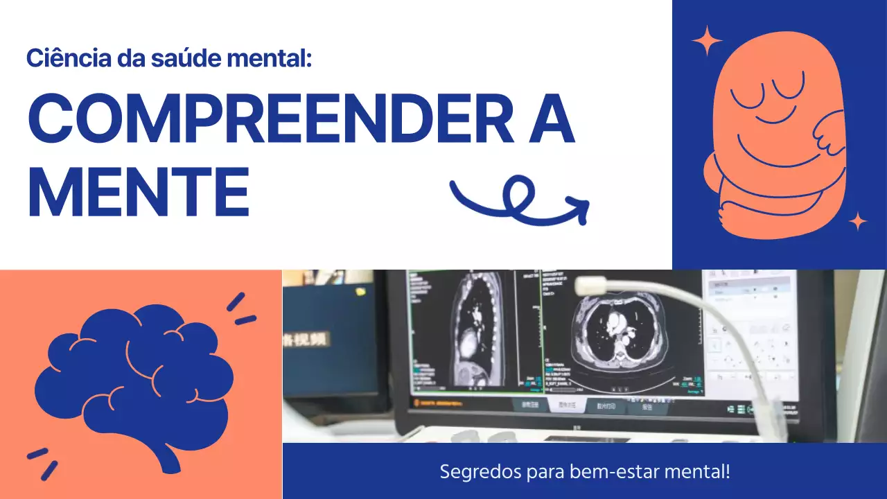 Azul e Laranja Negrito Informação sobre Saúde Mental Introdução