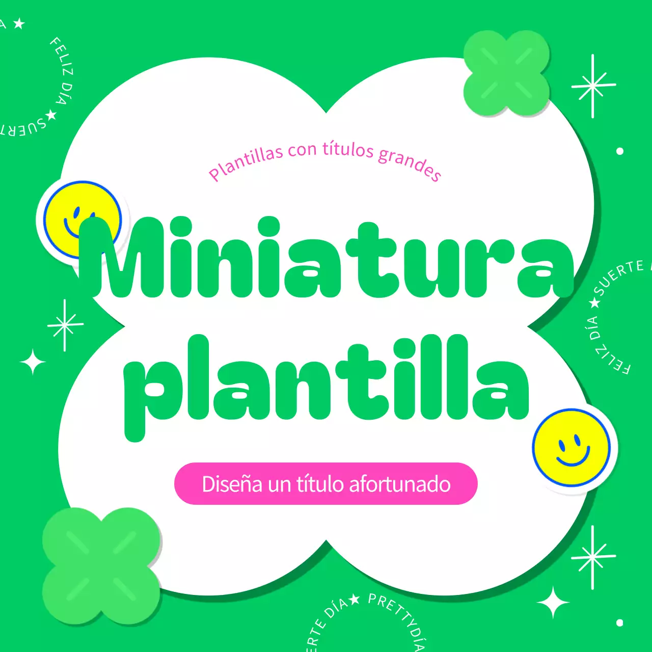 Cubierta con un bonito marco verde