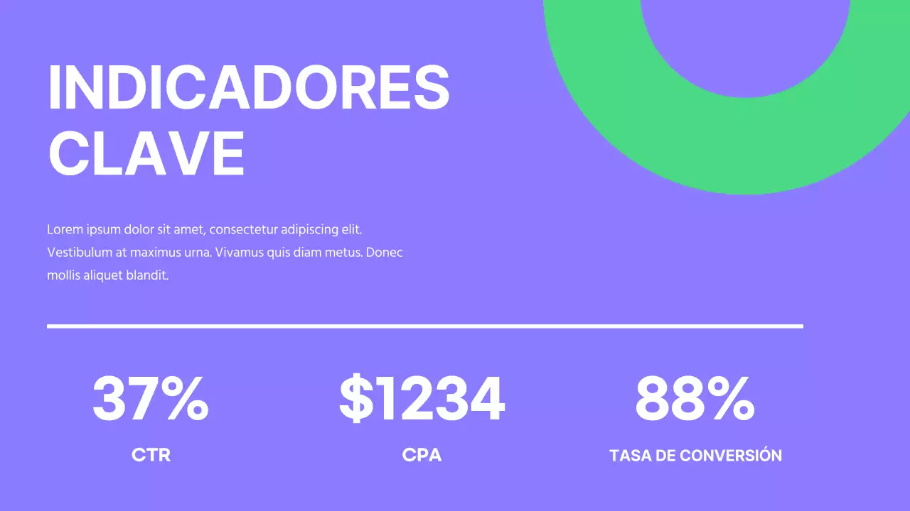 Campaña de estrategia de marketing moderna en morado y verde