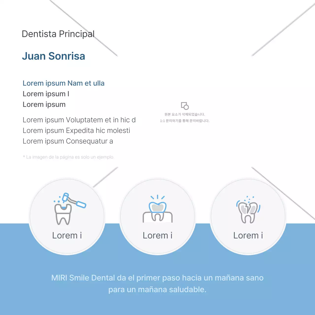 Un sencillo kit de redes sociales de marketing para consultas dentales en blanco y azul claro para promocionar la consulta.