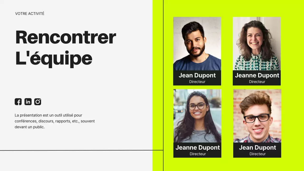 Néon et noir Introduction moderne aux affaires