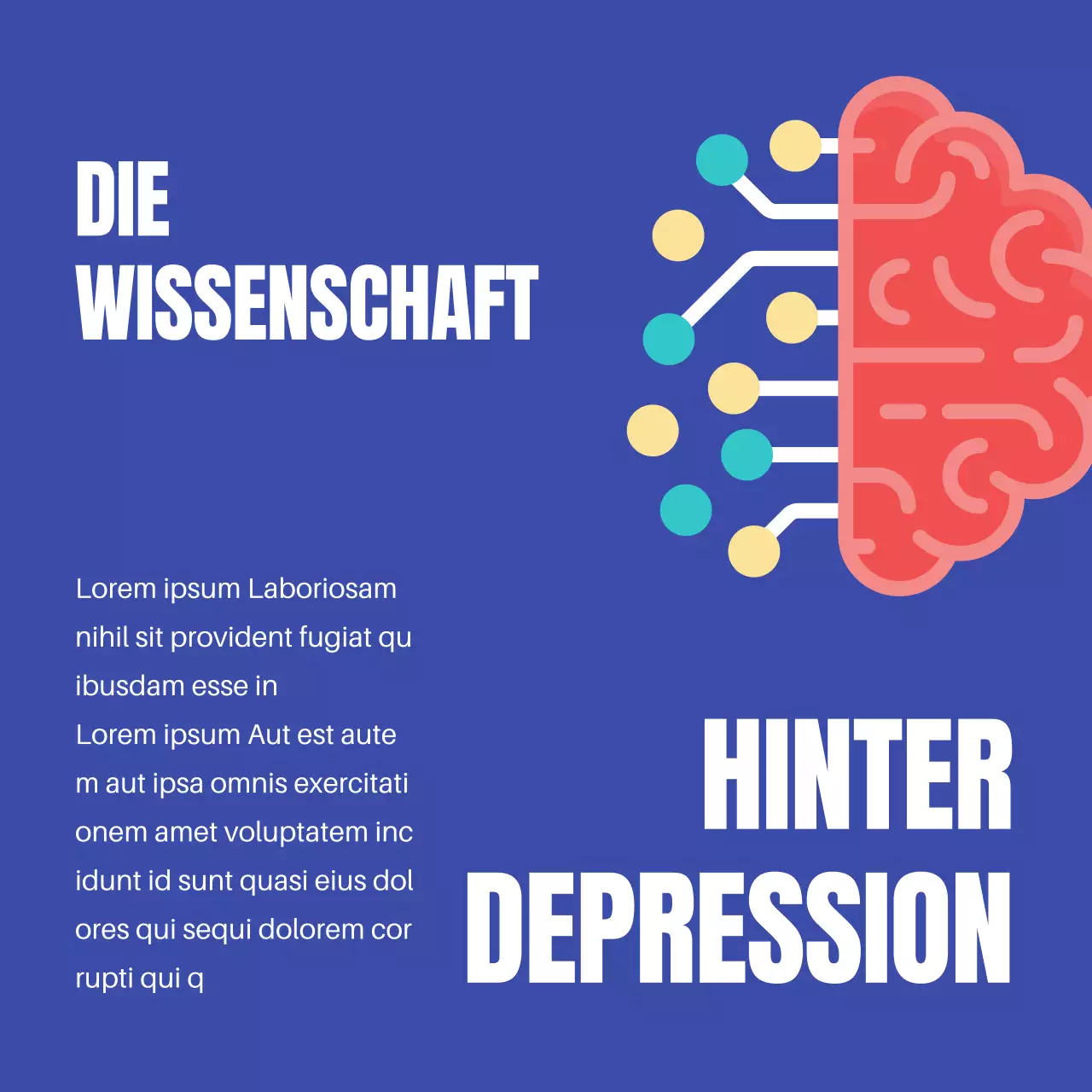 Blue and White Modern Depressionen verstehen Einleitung