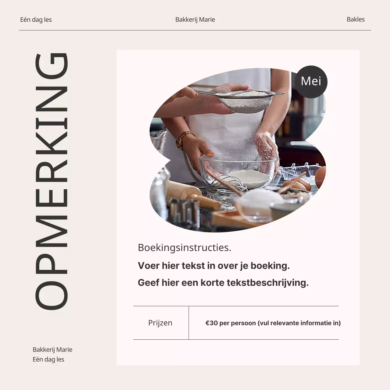 Promoot een moderne eendaagse les in ivoor en zwart