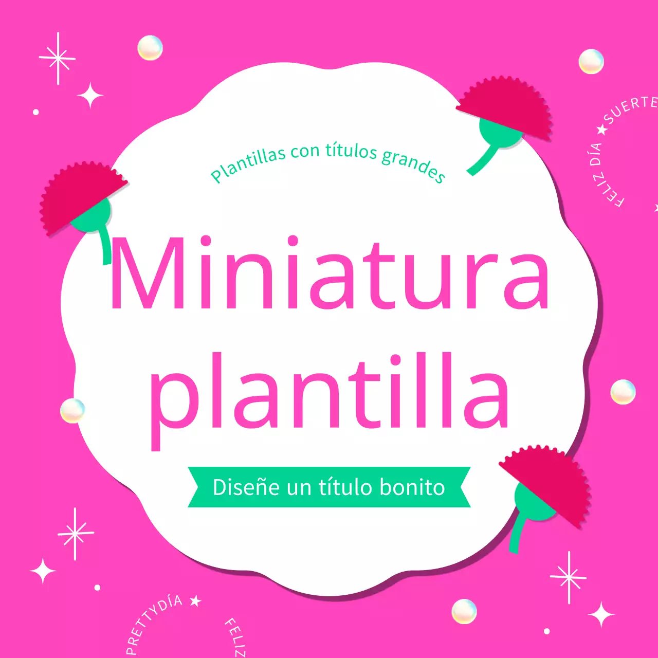 Cubierta con un bonito marco rosa