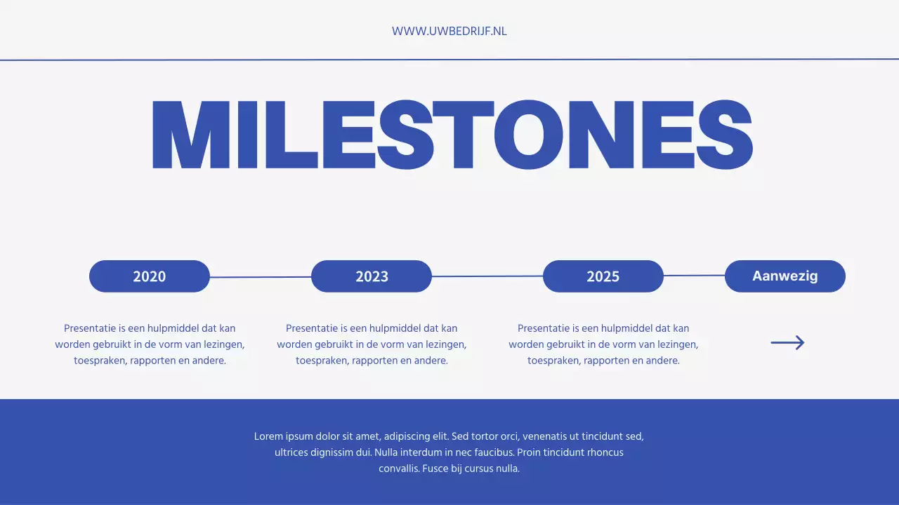 Introductie van Blue Minimal Business