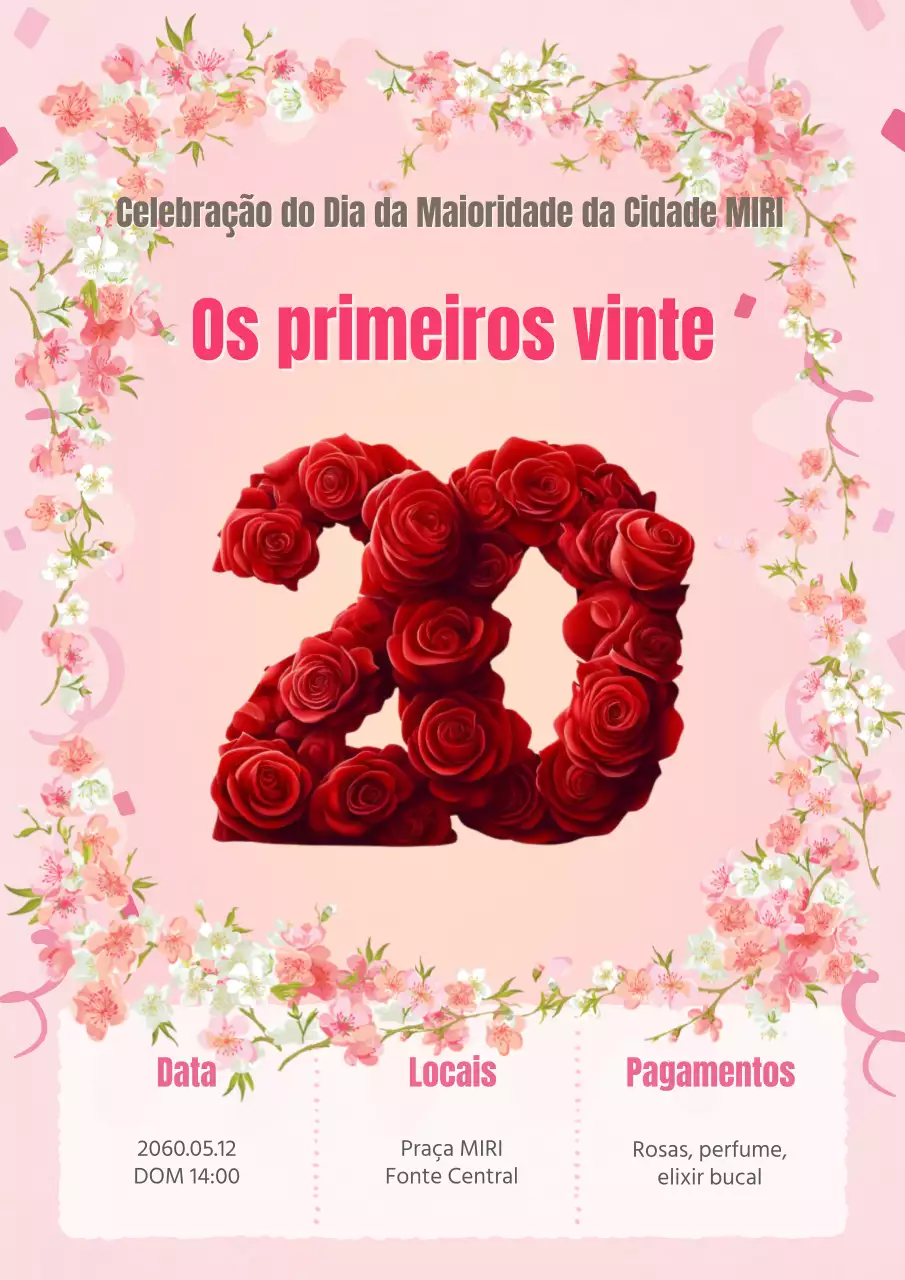 Um anúncio clássico de passagem à idade adulta em vermelho e cor-de-rosa