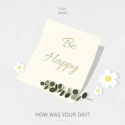Minimalist sentiment notepad in ivory color