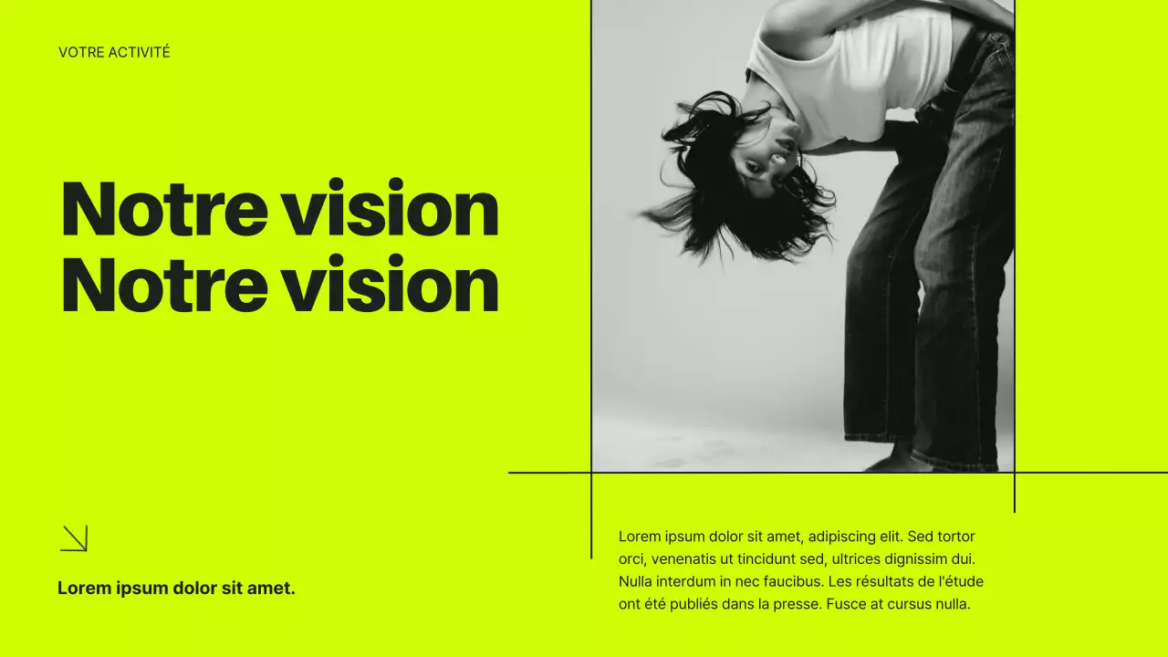 Néon et noir Introduction moderne aux affaires