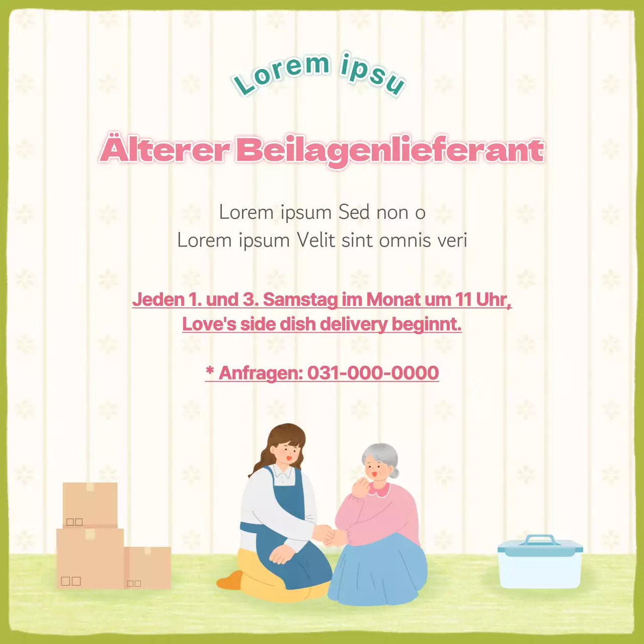 Förderung des freiwilligen Engagements zum rosa und gelben Muttertag