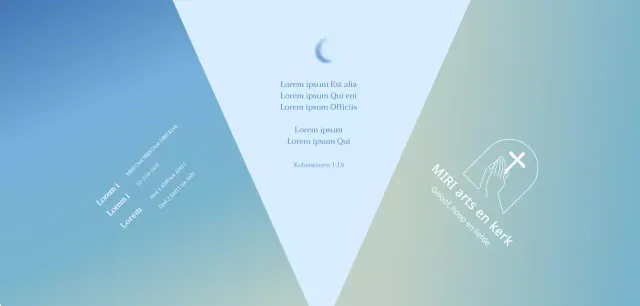 Emotionele Bijbelverzen met kleurverlopen om je kerk te promoten