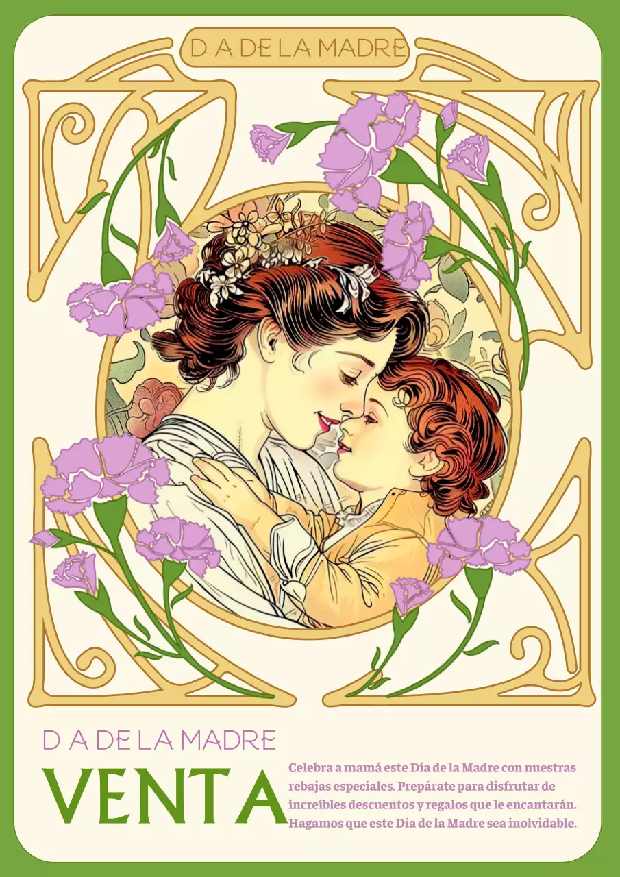 Promueva una venta clásica del Día de la Madre en chartreuse y marfil