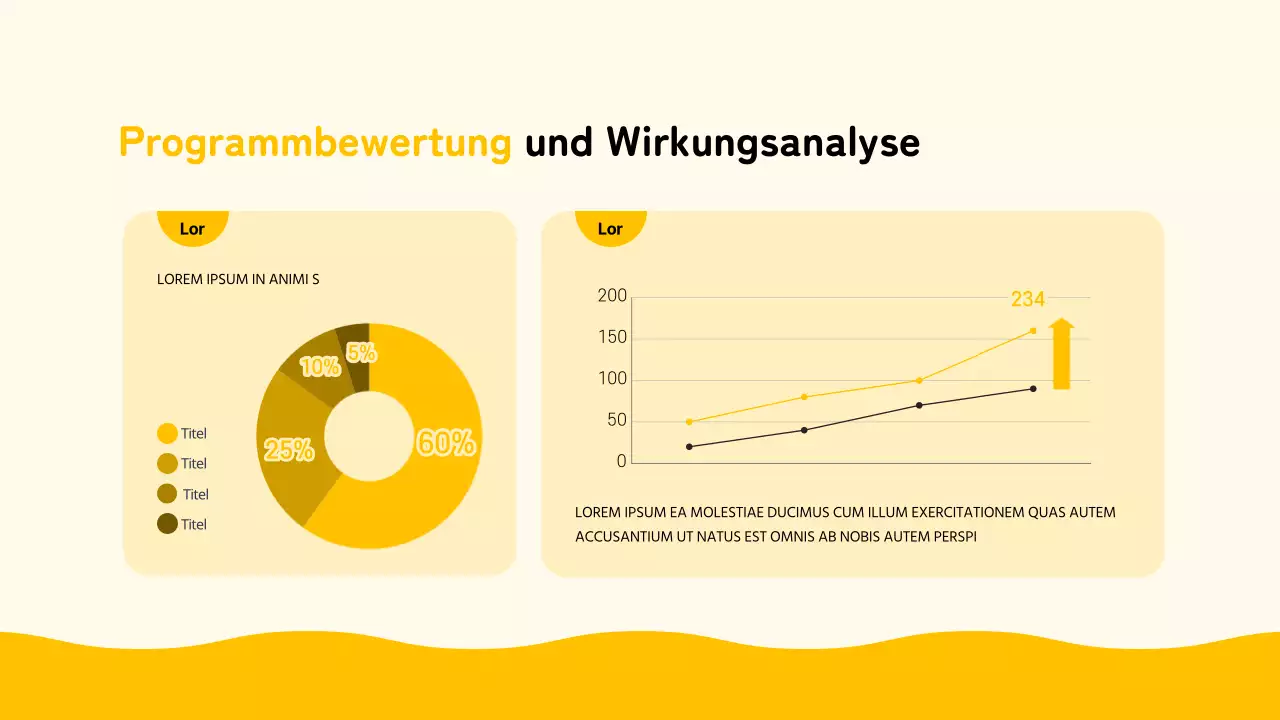 Einfacher gelb-schwarzer Programmplaner für Familienkultur