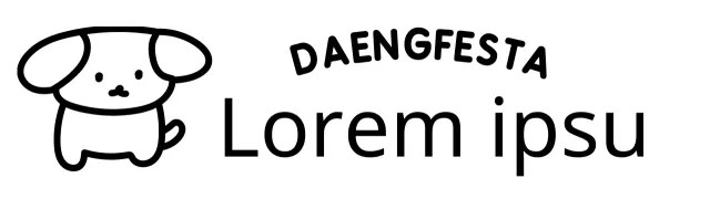 Niedliches und kuscheliges Welpenfest mit Welpenillustrationen und geschwungenem Text