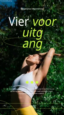 Wit en Groen Minimal Mental Health Quote Memo