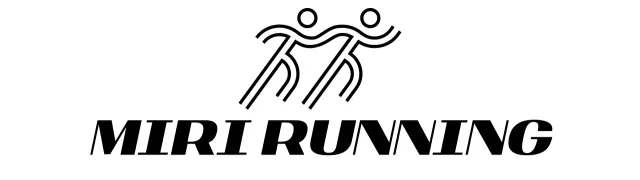 Simple running competition with runner illustrations