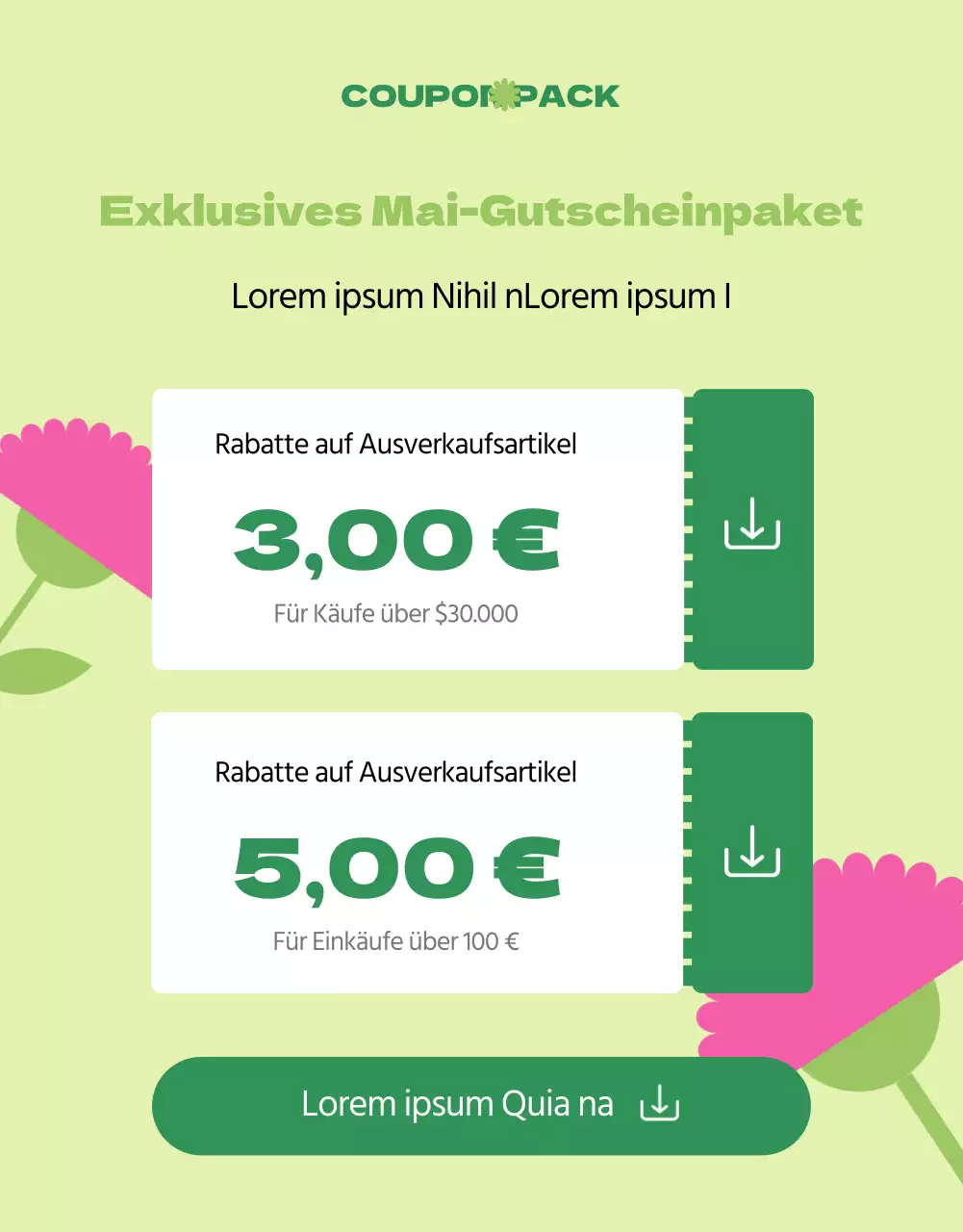 Fördern Sie einen grünen und kitschigen Heimatmonat