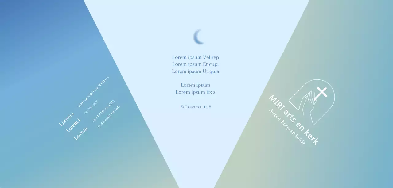 Emotionele Bijbelverzen met kleurverlopen om je kerk te promoten