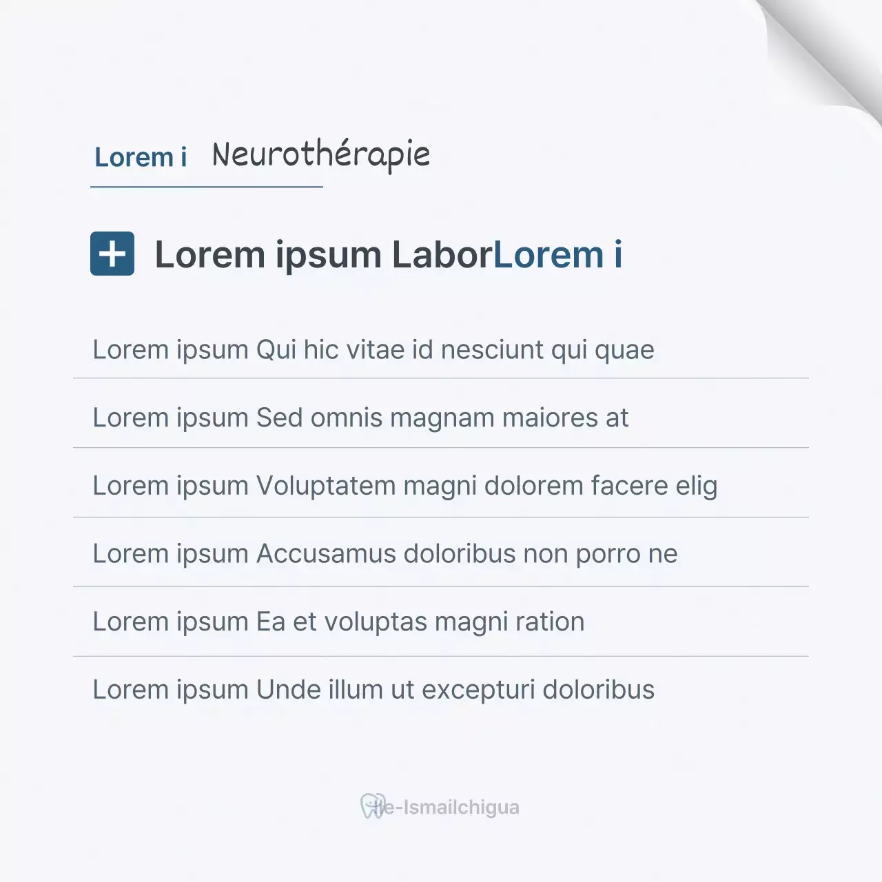 Examen de l'hôpital avant et après la promotion d'un cabinet dentaire simple, blanc et bleu clair