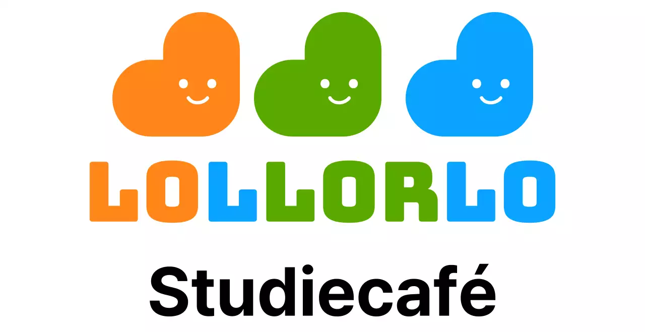 Studiecafé leeszaal logo in een afgerond lettertype