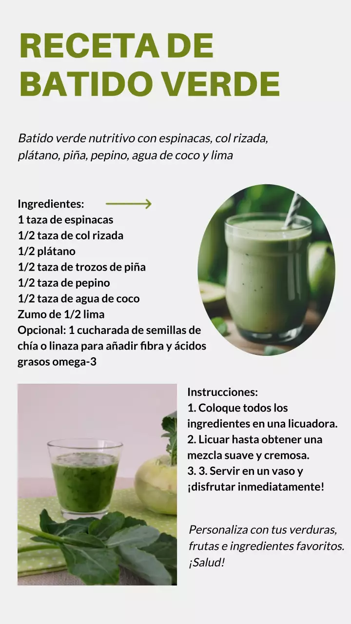 Verde y Beige Estética Moderna Promoción Blog Saludable