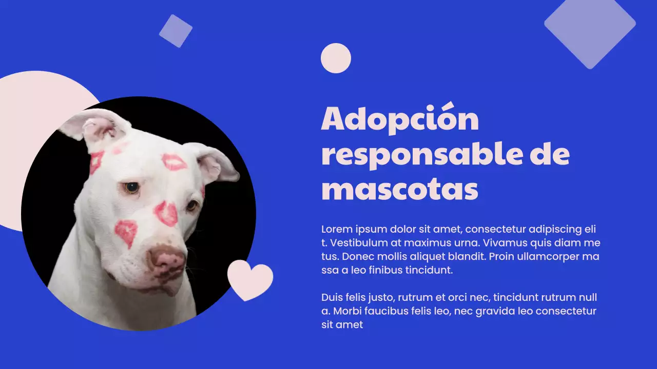 Campaña del Centro de Adopción Moderno Azul y Rosa