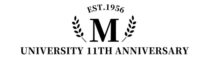 Simple concept college souvenir with laurel logo