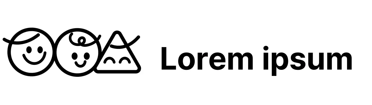 Eine niedlich aussehende Organisation einer Jugendberatungsstelle mit Illustrationen und Texten für Kinder