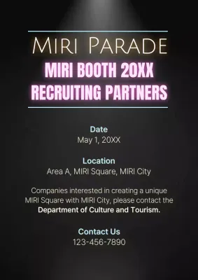 Black Modern Event Advertisement Poster