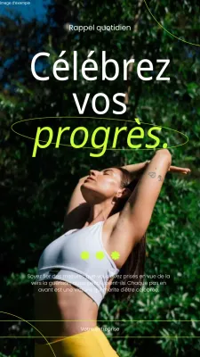 Memo blanc et vert avec citation sur la santé mentale