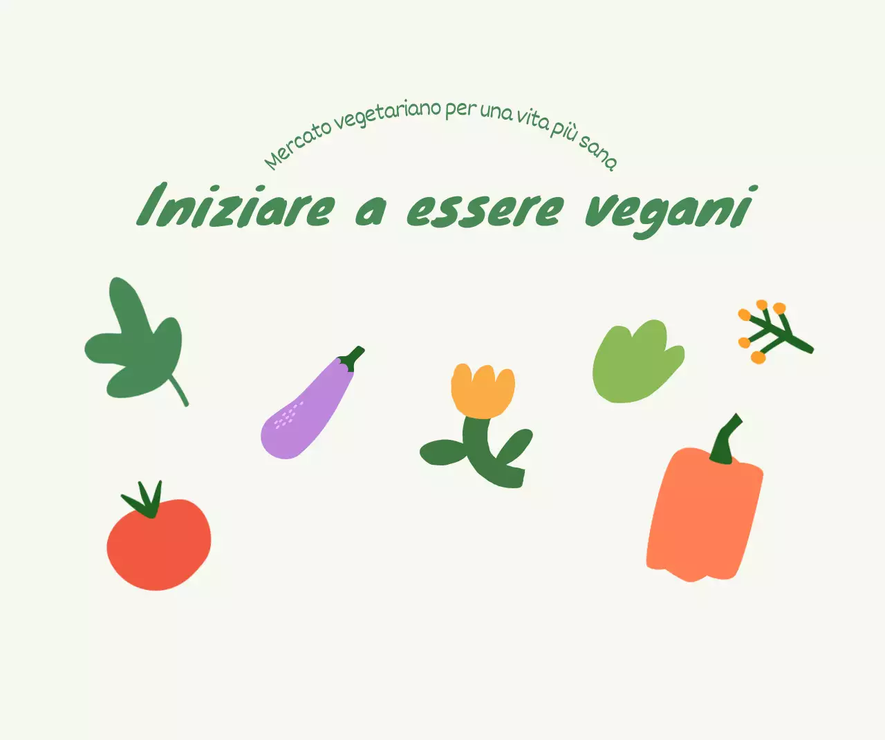 Design del mercato delle pulci con illustrazioni di diverse verdure