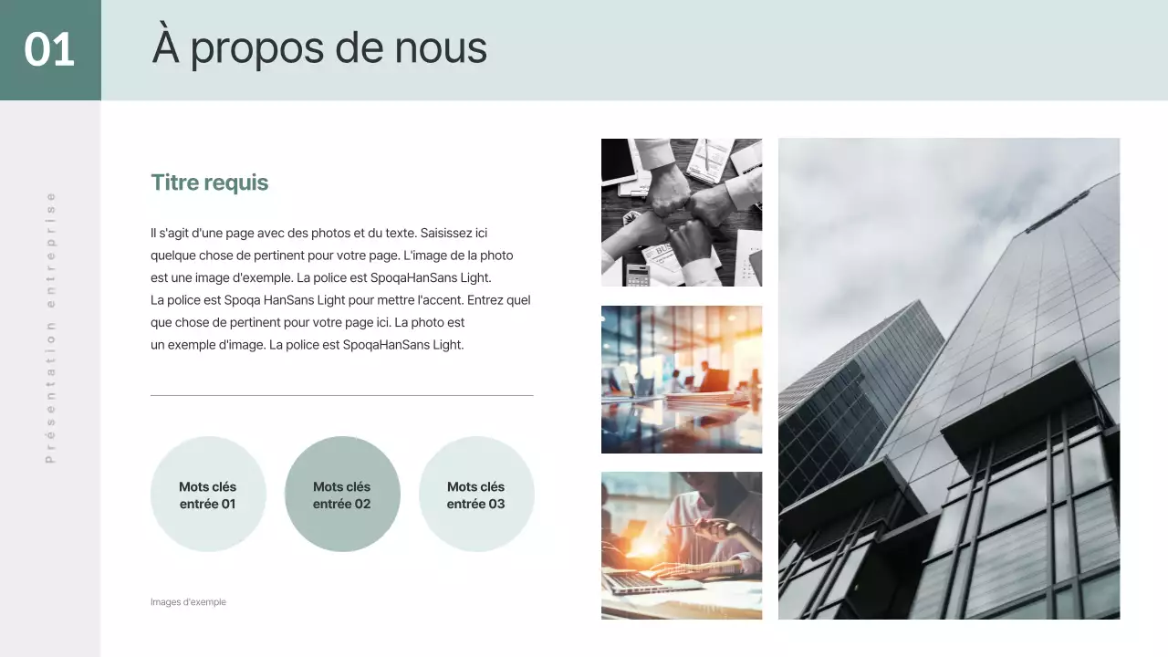 Un rapport d'activité simple en vert et blanc
