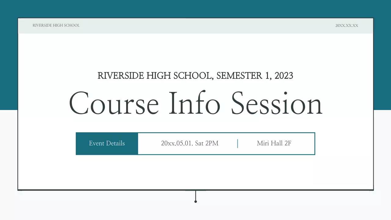 Teal Modern Education 가이드 프레젠테이션