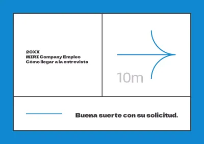 Direcciones geométricas de la entrevista en azul, negro y blanco