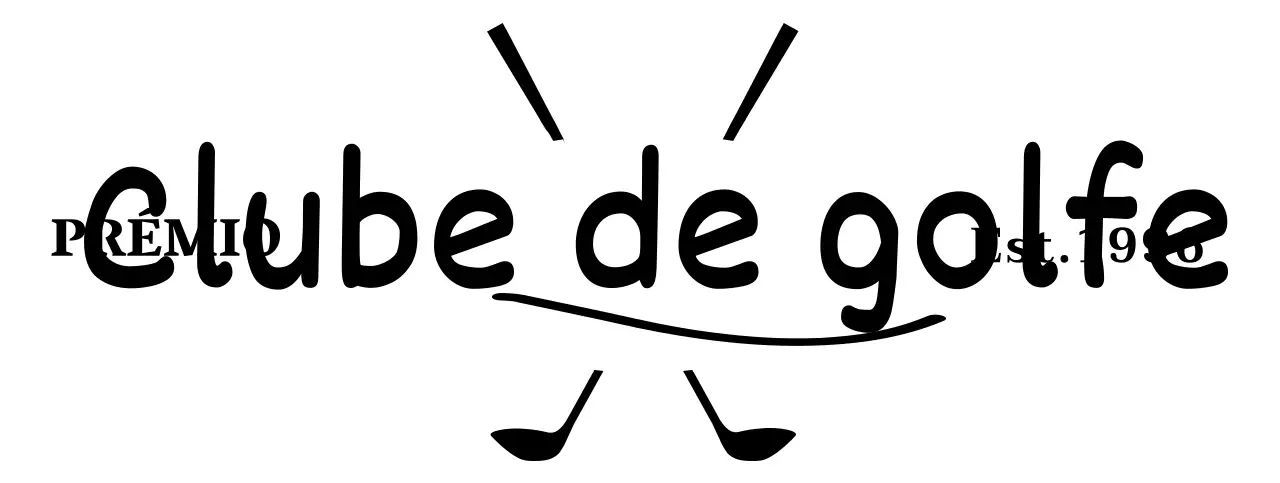 Tacos de golfe com letra cursiva manuscrita para um toque de classe