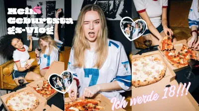 Gelbes Vintage-Geburtstagsvideo