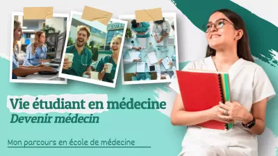 Green White Modern Trend Med Student Hospital Vlog Publicity