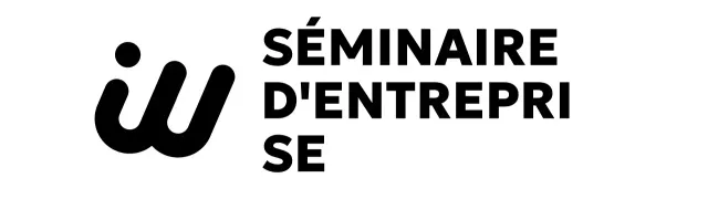 Séminaire d'entreprise à caractère glamour avec un logo anglais