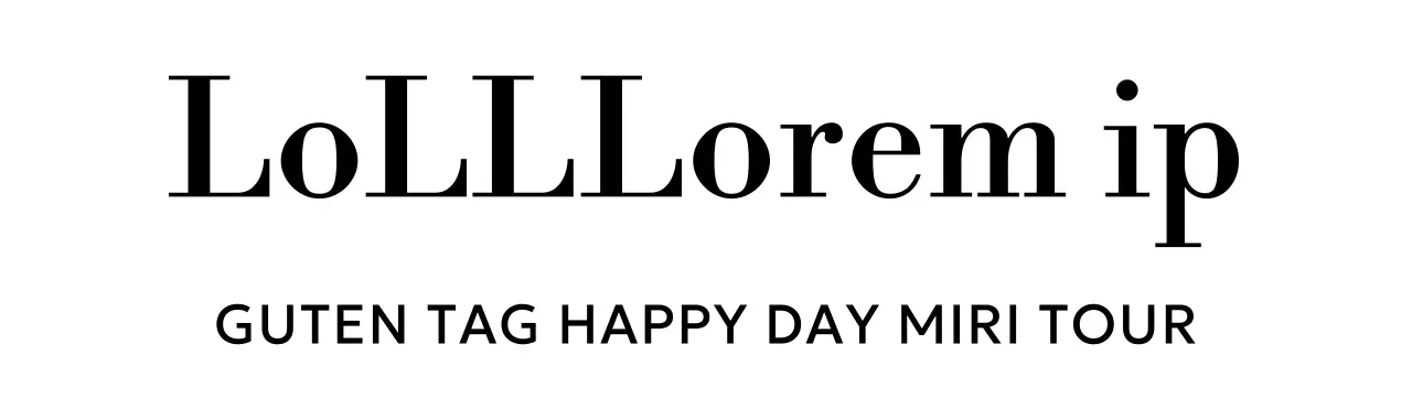 Ein edel aussehendes Reisebüro mit Serif-Text