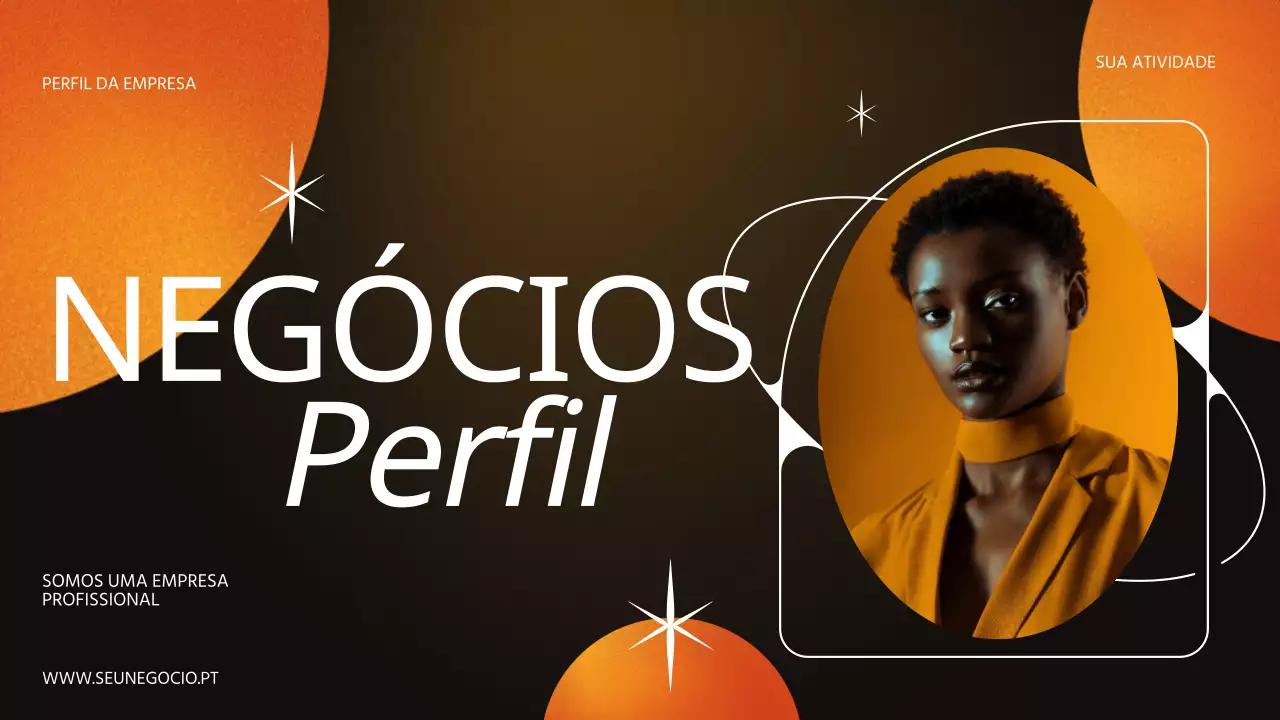 Apresentação comercial laranja e castanha